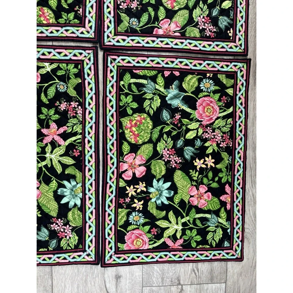 Vera Bradley Placemats Retired Botanica Set of Six (6) Place Mats